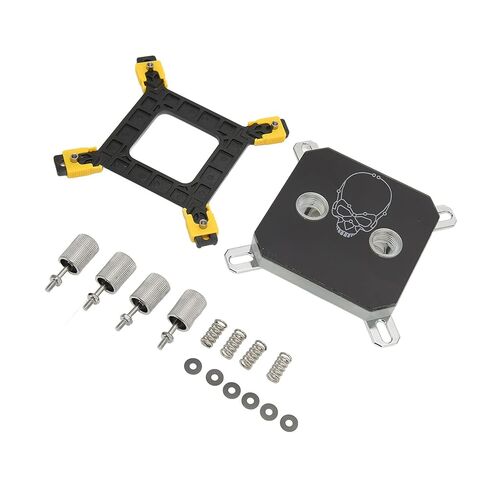CPU Water Block, G1/4 Thread CPU Cooling Block for Computer, Copper Acrylic Electroplating Accurate Hole Positions CPU Water Cooling Block Computer Accessories in Saudi Arabia