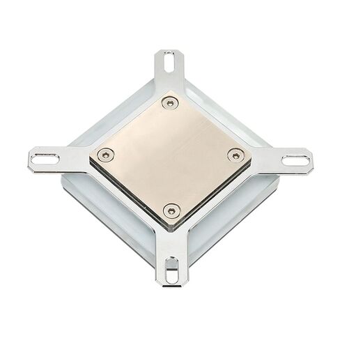 CPU Water Block, G1/4 Thread CPU Cooling Block for Computer, Copper Acrylic Electroplating Accurate Hole Positions CPU Water Cooling Block Computer Accessories in Saudi Arabia