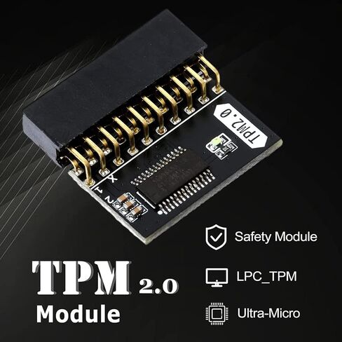 Ejoyous TPM 2.0 وحدة أمان التشفير 20 Pin 2 10P معالج تشفير مستقل TPM2.0 وحدة للوحة الأم in Saudi Arabia