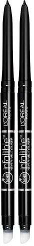 L'Oreal Paris Makeup Infallible Pro-Last Pencil Eyeliner, Waterproof and Smudge-Resistant, Glides on Easily to Create any Look, Aubergine, 0.042 oz. in Saudi Arabia