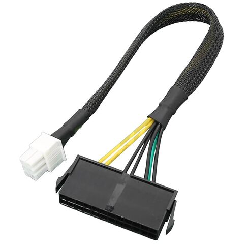 24 Pin to Motherboards 6Pin for 6Pin Mainboard Power Supply Cable Female to Male Converter Cord Wire in Saudi Arabia