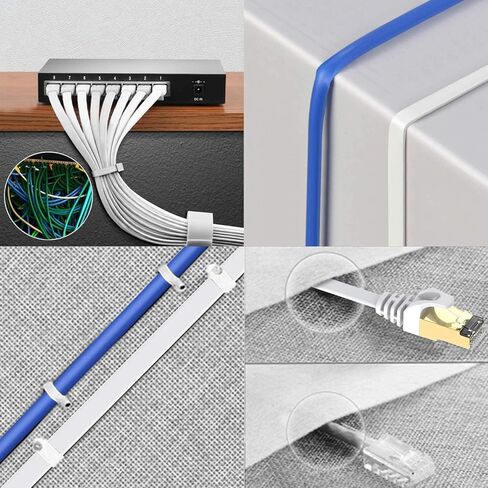 كابل إيثرنت 6 أقدام، 40 جيجابت في الثانية كابل إنترنت CAT8 عالي السرعة، كابل شبكة جيجابت Rj45 STP محمي لجهاز التوجيه والتلفزيون in Kuwait