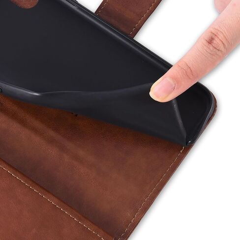حافظة هاتف Asuwish لهاتف iPhone 11 6.1 مع واقي شاشة من الزجاج المقوى وحامل بطاقة الائتمان من الجلد الزهري وحامل هاتف iphone11case iPhone11 i Phone11 11s XI 11R للنساء والرجال باللون البني in Kuwait