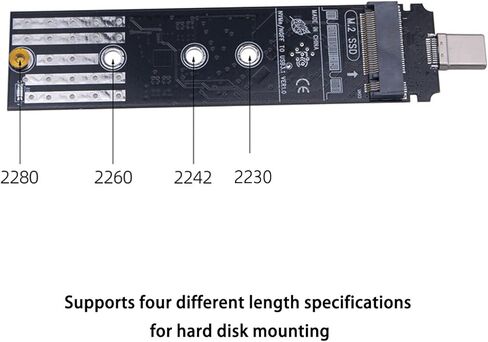 حافظة خارجية NVMe لحاوية 2230 2242 2260 2280 SSD RTL9210B/JMS581DL رقاقة NVMe in Saudi Arabia