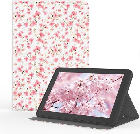 حافظة لجهاز (إصدار 2024/2022/2020 الجيل الثاني عشر/العاشر) Fire HD 8/8 Plus، غطاء ذكي نحيف وخفيف الوزن، غطاء ذكي لطيف للاستيقاظ/النوم التلقائي للكمبيوتر اللوحي HD8 مقاس 8 بوصات (زهري وردي) in Kuwait