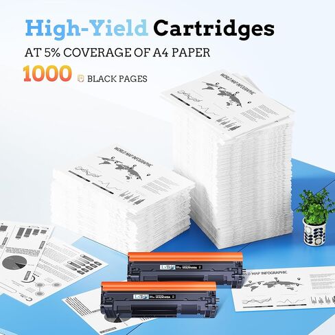 LxTek 141A W1410A Toner Cartridge Compatible Replacement for HP 141A Black LaserJet Toner Cartridge 141X W1410X Use for HP LaserJet M110w M140w MFP M139W Printer (with CHIP, 2 Black) in Kuwait