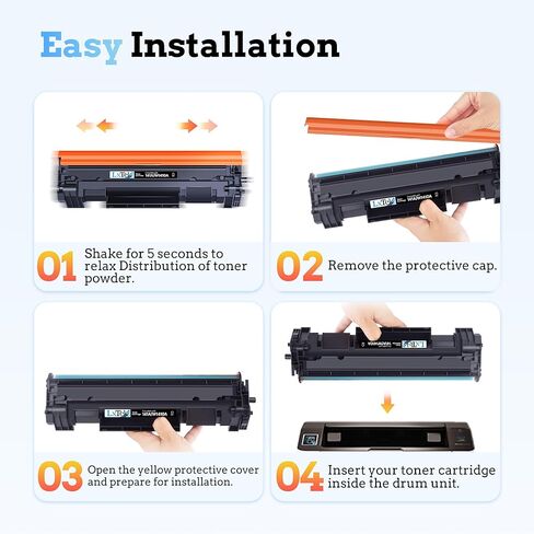 LxTek 141A W1410A Toner Cartridge Compatible Replacement for HP 141A Black LaserJet Toner Cartridge 141X W1410X Use for HP LaserJet M110w M140w MFP M139W Printer (with CHIP, 2 Black) in Kuwait