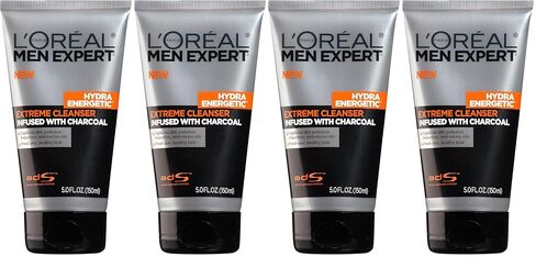 L'Oreal Paris Men Expert Hydra Energetic Daily Facial Cleanser with Charcoal, 2 ct. in Kuwait