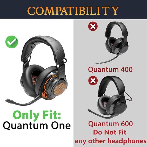 وسائد أذن بديلة من SOULWIT لسماعات JBL Quantum One فوق الأذن، وسائد أذن مع جلد بروتين ناعم وإسفنج الذاكرة عالي الكثافة لعزل الضوضاء in Saudi Arabia