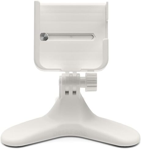 WeatherTech DeskFone Two View باللون الأبيض - حامل عالمي للهاتف الخلوي قابل للتعديل للمكتب والعداد والطاولة - تصميم حامل ثلاثي الأرجل لشحن iPhone والهواتف الذكية - مقابض بلاستيكية بيضاء in Kuwait