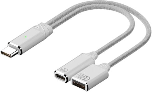 USB C Cable Phone Adapter 2 in 1 Type to 2.0 Adapter with 100W Charging Port for Phone Laptop Tablets Charging Cable in Saudi Arabia