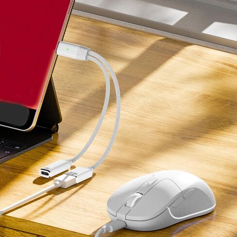 USB C Cable Phone Adapter 2 in 1 Type to 2.0 Adapter with 100W Charging Port for Phone Laptop Tablets Charging Cable in Saudi Arabia