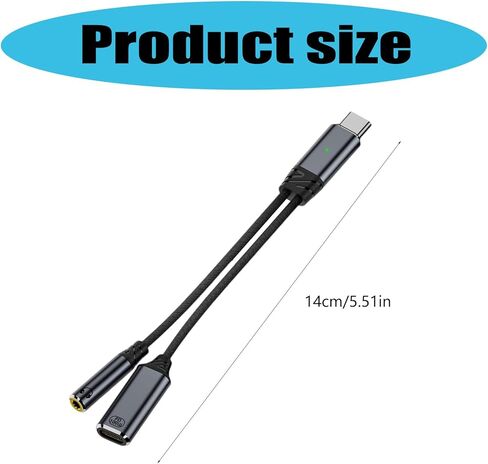 USB C Cable Phone Adapter 2 in 1 Type to 2.0 Adapter with 100W Charging Port for Phone Laptop Tablets Charging Cable in Saudi Arabia