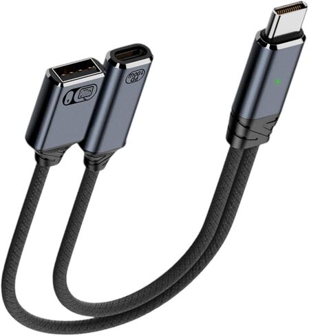 USB C Cable Phone Adapter 2 in 1 Type to 2.0 Adapter with 100W Charging Port for Phone Laptop Tablets Charging Cable in Saudi Arabia