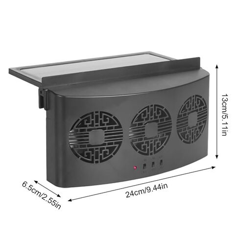 Car Cooler Front Rear Window Radiator Auto Air Vent Fan Radiator Cooling USB Charging Solar Powered Ventilator Car Window Exhaust Fan in Saudi Arabia
