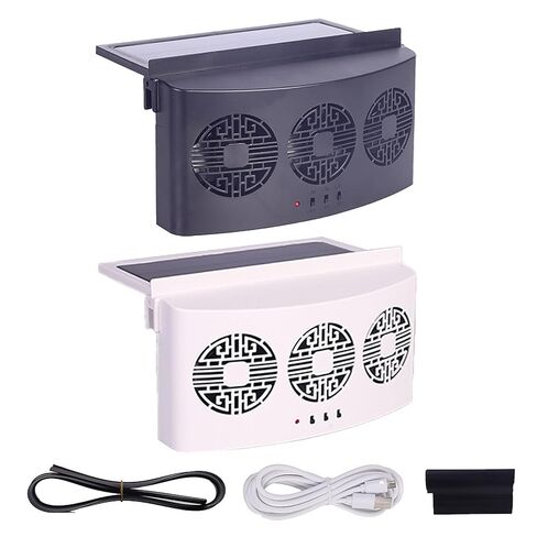Car Cooler Front Rear Window Radiator Auto Air Vent Fan Radiator Cooling USB Charging Solar Powered Ventilator Car Window Exhaust Fan in Saudi Arabia