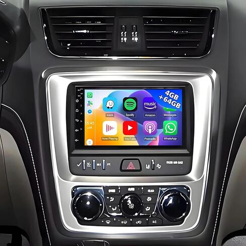 7 Inch Touch Screen Car Radio for Chevrolet Traverse 2013-2017 with Carplay Android Auto, Car Audio for GMC Acadia 2013-2017，for Buick Enclave 2013-2017 with GPS BT Backup Camera 4+64G in Saudi Arabia