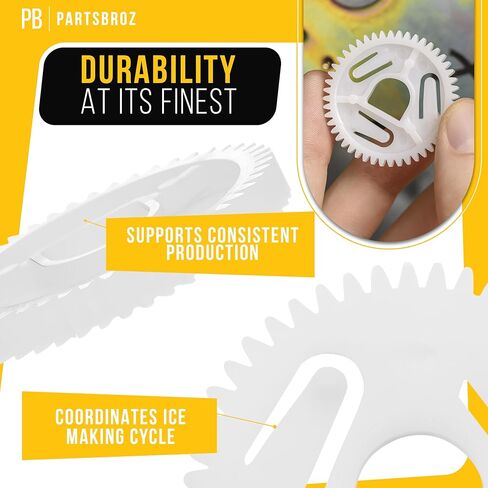 5304469403 صانع الثلج لثلاجة Drive Gear متوافق مع Kenmore Electrolux بديل متين FRS6LF7FMB LGHN2844MF5 FFHS2611LW7 FRS6L9EFSS0 FRS26LF8CS3 253.44733102 253.44733108 in Saudi Arabia