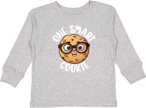 inktastic 1 Smart Cookie Toddler Long Sleeve T-Shirt in Saudi Arabia