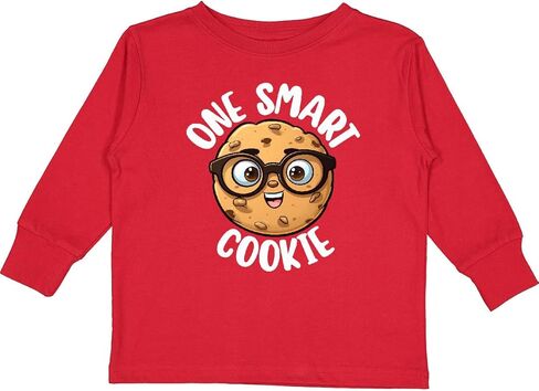 inktastic 1 Smart Cookie Toddler Long Sleeve T-Shirt in Saudi Arabia