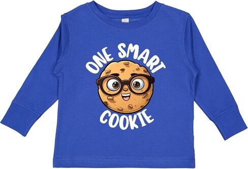 inktastic 1 Smart Cookie Toddler Long Sleeve T-Shirt in Saudi Arabia