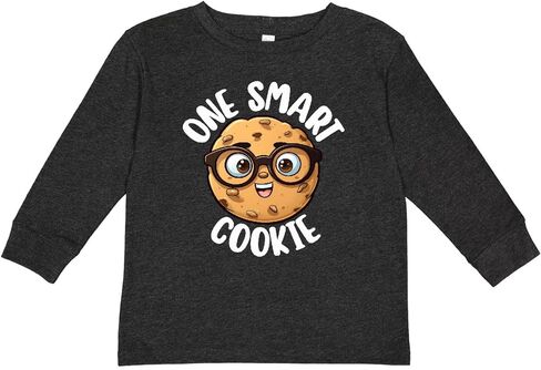 inktastic 1 Smart Cookie Toddler Long Sleeve T-Shirt in Saudi Arabia