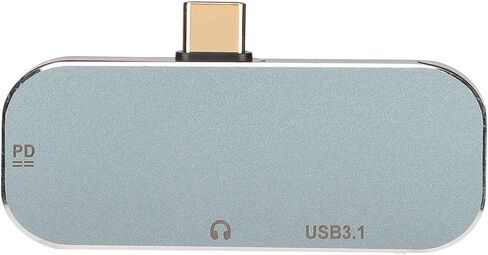 USB C Hub 5 in 1, Multiport USB C Adapter with 100W PD Charging + 10Gbps USB 3.1 + Type C + 3.5mm AUX + USB 2.0, Plug in Type Laptop USB C Port Expander in Saudi Arabia