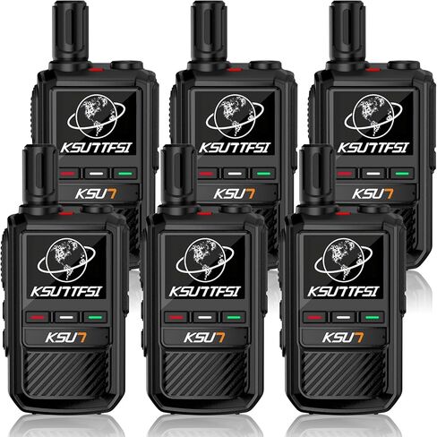Rapid Lifetime Free Global Walkie Talkies Unlimited Range Nationwide PTT 4G LTE PoC Long Range Two Way Radios 5000 Miles Long Distance with Flashlight for Family,Outdoor,Logistics (2 Pack with SIM) in Saudi Arabia