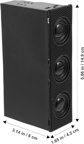 Homoyoyo Front Panel Computer Speaker Stereo Surround Sound for PC Desktop Black Computer Case Speaker with Built-in Microphone in Saudi Arabia