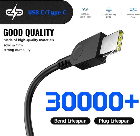 QFA 2025 بديل نحيف جديد لشاحن الكمبيوتر المحمول Lenovo 65W USB C متوافق مع Lenovo ThinkPad/Yoga/Chromebook الكمبيوتر المحمول نوع C محول الطاقة السريع in Kuwait