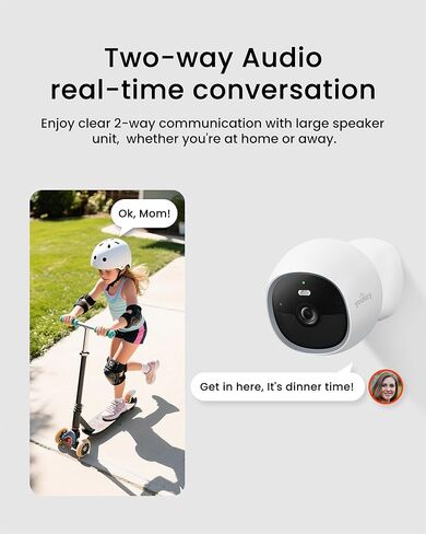 كاميرا أمنية مملوكة للبطارية S320 S320 ، كاميرا أمان مدعومة بطارية ، 2.5 كيلو بايت خالية من الأسلاك ، وتخزين 8 جيجا بايت ، الرؤية الليلية الملونة ، تنبيه الحيوانات الأليفة البشرية ، IP65 ، لا توجد رسوم شهرية in Kuwait