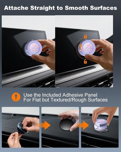 حامل هاتف مغناطيسي 2026 Gen-3 لحامل الهاتف MagSafe في السيارة، حامل هاتف قابل للتعديل بزاوية 360 درجة للسيارة/المرآة/المنزل/السفر، حامل كأس الشفط لهاتف iPhone 17/16/15/14/13/12/Android (أرجواني) in Saudi Arabia