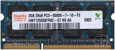 Hynix 2GB PC3-8500 DDR3-1066MHz Non-ECC غير مخزنة CL7 204pin HMT125S6BFR8C-G7 in Kuwait