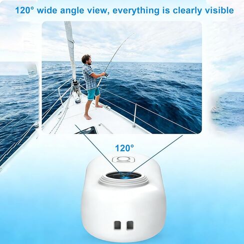 كاميرا PUSOKEI 1080P 2MP WiFi Action، كاميرا صغيرة يمكن ارتداؤها على الجسم مع مشبك خلفي، كاميرا فيديو رياضية محمولة للأمان والعمل والحراسة والسفر (أبيض) in Saudi Arabia