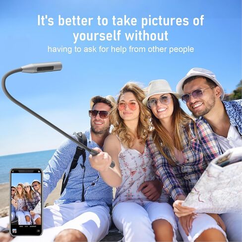 PUSOKEI 1080P HD WiFi Action Camera, Wearable Neck Camera with Flexible Rod and Panoramic View, 8H Battery Life, LED Flashlight, for Travel, Hiking, Indoor Security in Saudi Arabia
