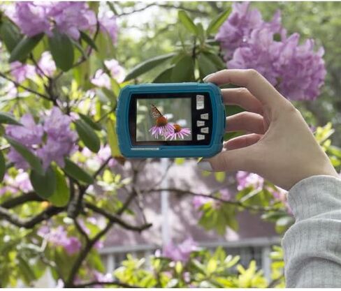 كاميرا بولارويد IS049 HD رقمية مقاومة للماء 16 ميجابكسل، شاشة LCD 2.4 بوصة كاميرا رقمية محمولة مقاومة للماء، أزرق مخضر in Saudi Arabia