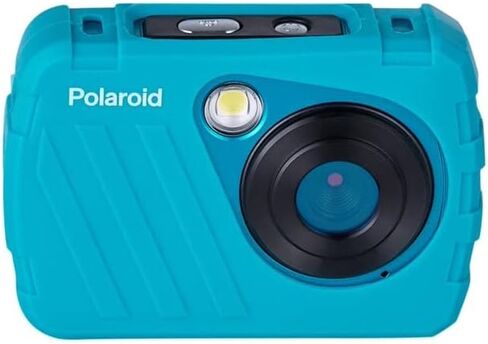 كاميرا بولارويد IS049 HD رقمية مقاومة للماء 16 ميجابكسل، شاشة LCD 2.4 بوصة كاميرا رقمية محمولة مقاومة للماء، أزرق مخضر in Saudi Arabia