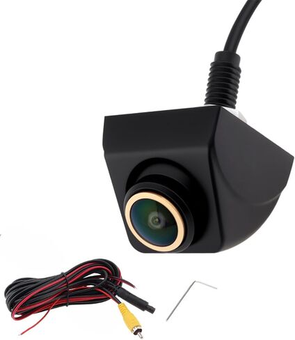 كاميرا احتياطية/رؤية جانبية، رؤية ليلية مقاومة للماء IP68 1080P HD 170 درجة كاميرا احتياطية للرؤية الخلفية العكسية مع كابل طاقة 6 متر للسيارات والشاحنات الصغيرة وسيارات الدفع الرباعي والشاحنات RVs in Kuwait