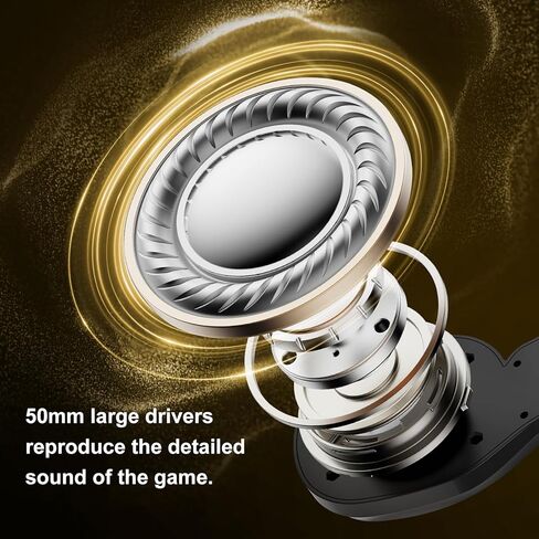 TWOLF H160 Gaming Headset, Over Ear USB Wired Headphones with 50mm Drivers and RGB Lighting, Volume Control Wheel, Comfortable Dual Headband in Saudi Arabia