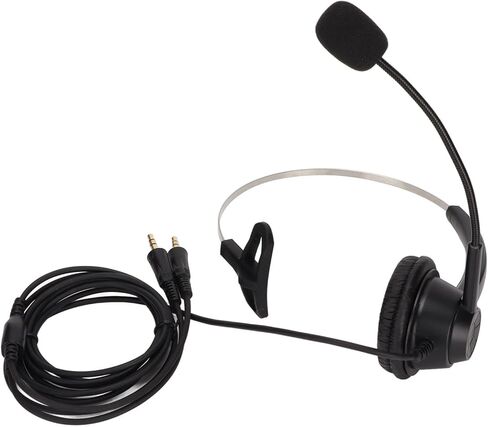 سماعة أذن أحادية H360 PC، سماعة أذن أحادية سلكية مع ميكروفون مانع للضوضاء وعصابة رأس قابلة للتعديل، لوكلاء مركز الاتصال ومبيعات الاتصالات in Saudi Arabia