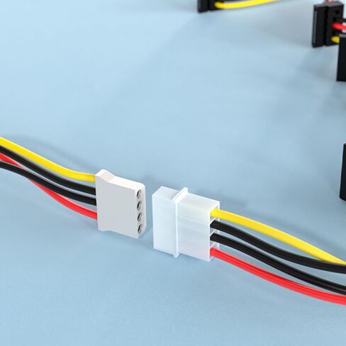 دبوس ذكر منفذ أنثى تمديد كابل إمداد الطاقة للقرص الصلب SSD محركات الأقراص الضوئية إخراج مزدوج سلك محول طاقة الكمبيوتر مستقر وموثوق به in Saudi Arabia