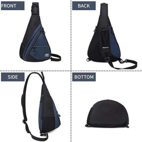 Sling Bag Crossbody Backpack: Over Shoulder Daypack Casual Cross Chest Side Pack Blue in Saudi Arabia