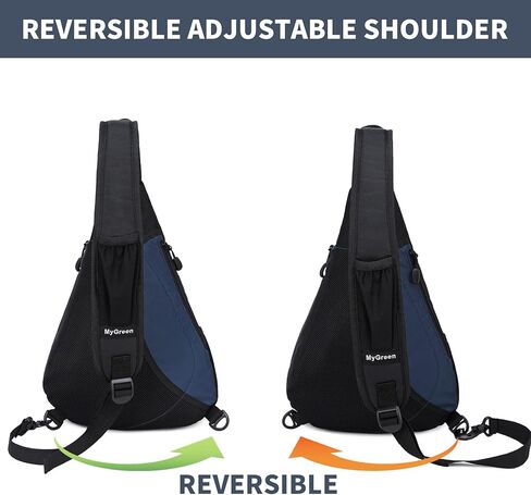Sling Bag Crossbody Backpack: Over Shoulder Daypack Casual Cross Chest Side Pack Blue in Saudi Arabia