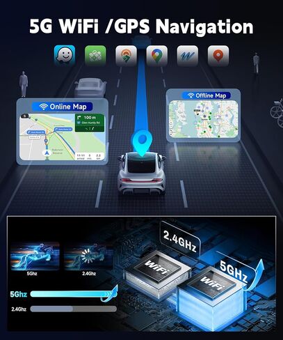 [4G+128G] ستيريو سيارة لسيارة Ford Explorer 2005-2010 مع 5GWiFi/Android 15/Wireless Carplay Android Auto، راديو شاشة لمس Incell 10.1 بوصة، GPS/EQ DSP/Bluetooth5.0/SWC/AHD كاميرا احتياطية in Kuwait