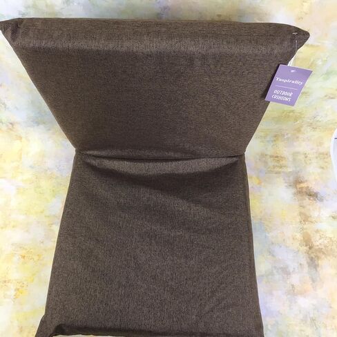 Taspirality Outdoor cushions – Brown, weather-resistant seat cushion, 2-in-1 design, perfect for outdoor use in Saudi Arabia