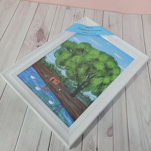 DNKNU Framed art pictures – Ready to hang and use, vibrant color schemes, lively landscape wall art in Saudi Arabia