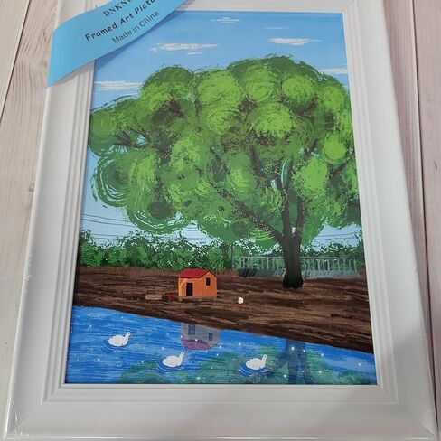 DNKNU Framed art pictures – Ready to hang and use, vibrant color schemes, lively landscape wall art in Saudi Arabia