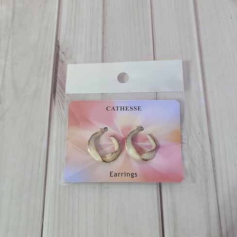 CATHESSE Earrings, Twisted Rope Hoop Earrings, Match Any Outfit in Saudi Arabia