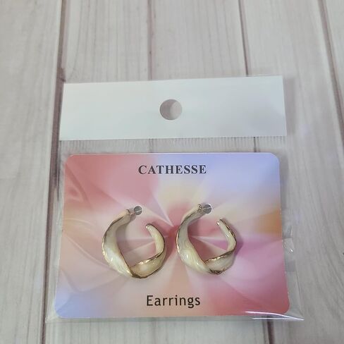 CATHESSE Earrings, Twisted Rope Hoop Earrings, Match Any Outfit in Saudi Arabia