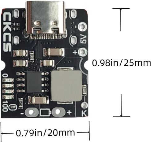 15PCS Type-C USB 5V 2A Boost Converter Step-Up Power Module Lithium Battery Charging Protection Board DIY Charger Kit with LED Display Charge Discharge Integrated System Not Welded USB Port in Kuwait